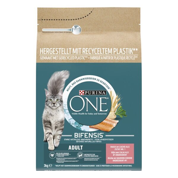 Purina One Bifensis suha hrana za odrasle mačke s lososom 3 kg