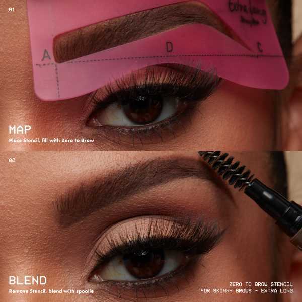 Nyx PMU Zero To Brow Schablone für dichte Augenbrauen