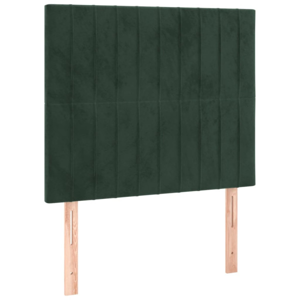Wezgłowie Zielony 80 cm Aksamit Wysoki vidaXL