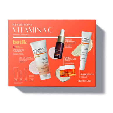 O Boticário Pack Botik Routine Vitamin C Face Set Antioxidant Vitamin E 1 jednotka 1 jednotka
