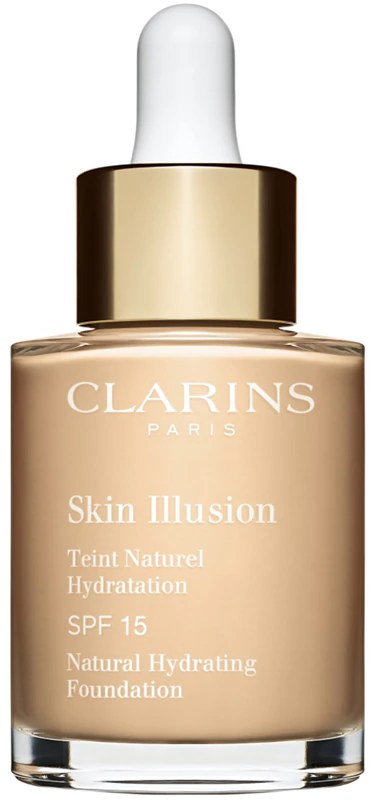 Base hidratante iluminadora Clarins Skin Illusion Natural com FPS 15