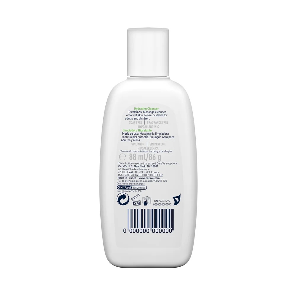 CERAVE CeraVe Hydraterende Reiniger voor Normale tot Droge Huid 88 ml voor normale tot droge huid