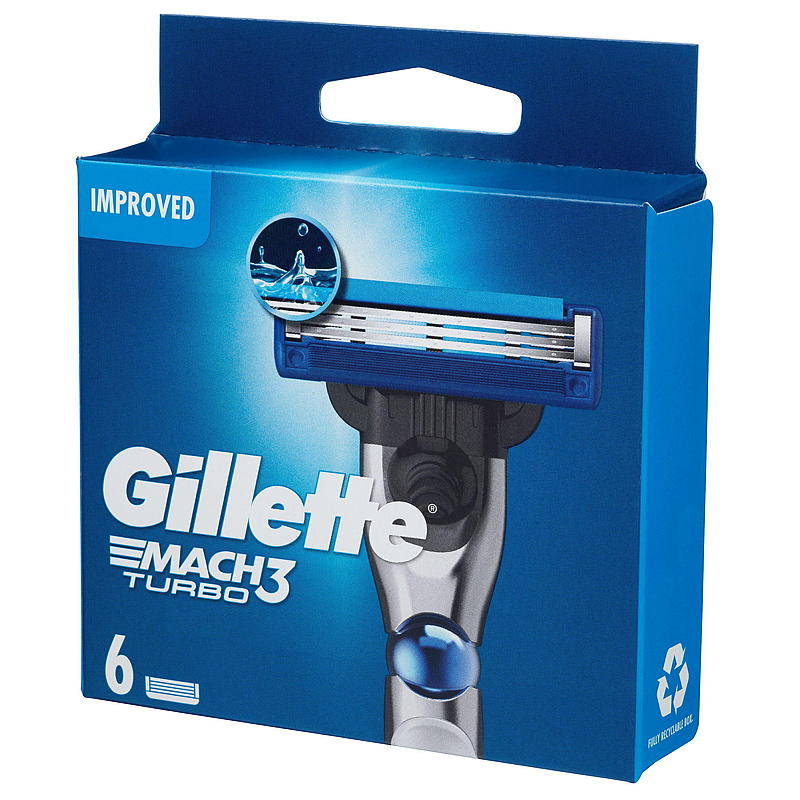 Lame Gillette Mach3 Turbo confezione da 6