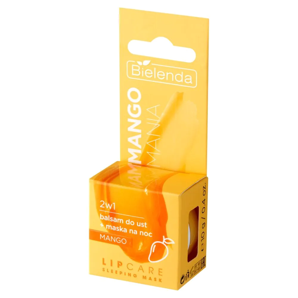 Bielenda Lip Care Sleeping Mask Balsam do ust Mango Mania 2w1 + maska na noc Mango