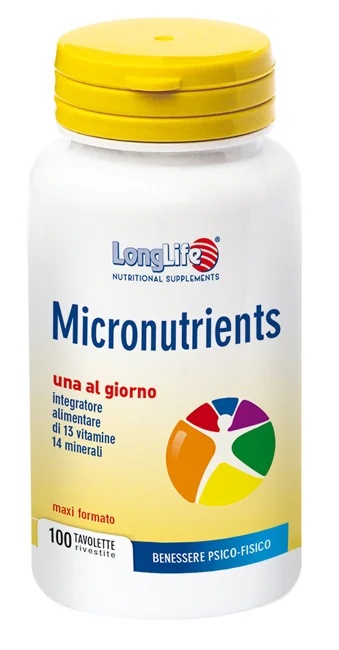 LONG LIFE multivitaminske tablete LongLife Micronutrijenti Food 100