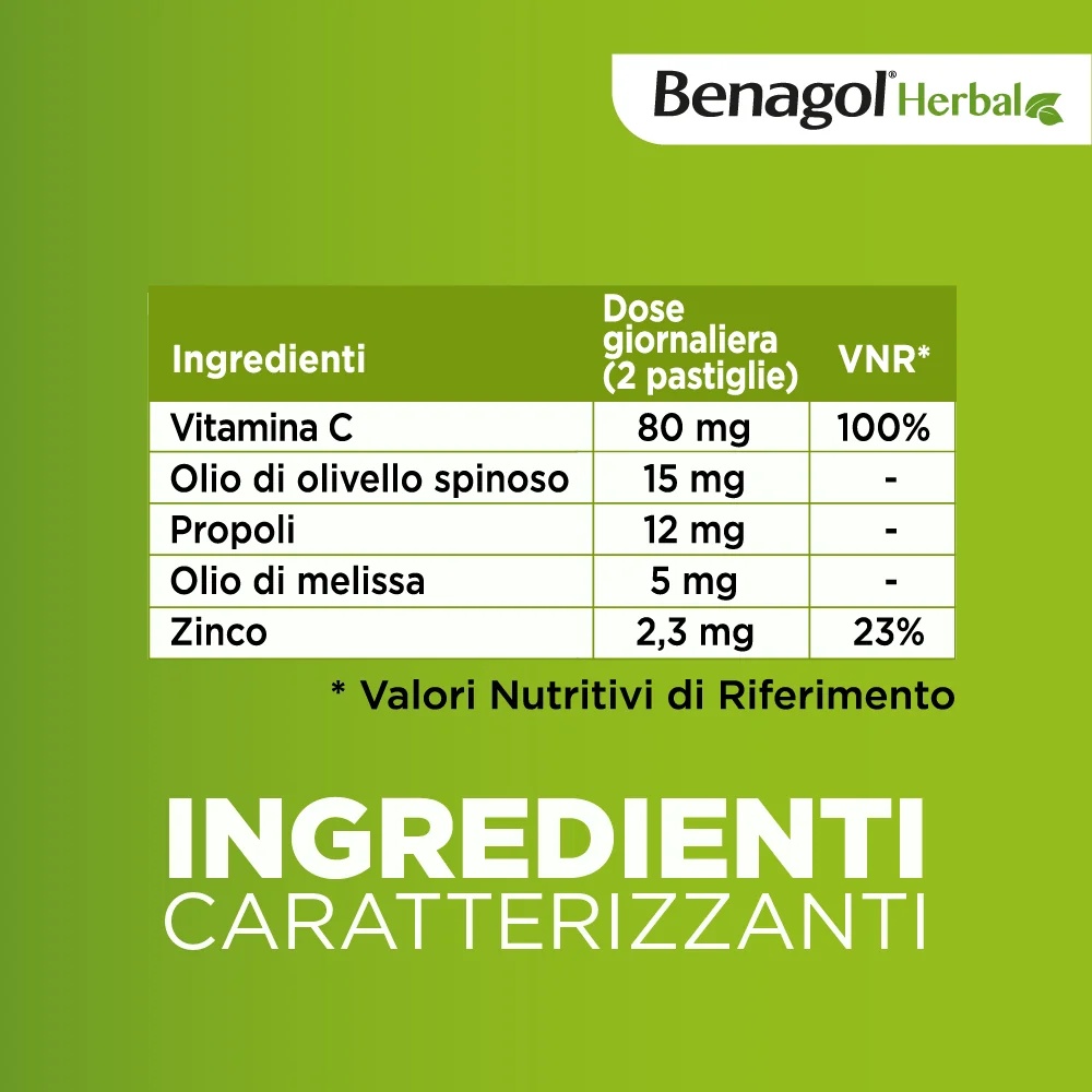 BENAGOL Benagol Herbal Med 24 pastilles pour la santé de la gorge