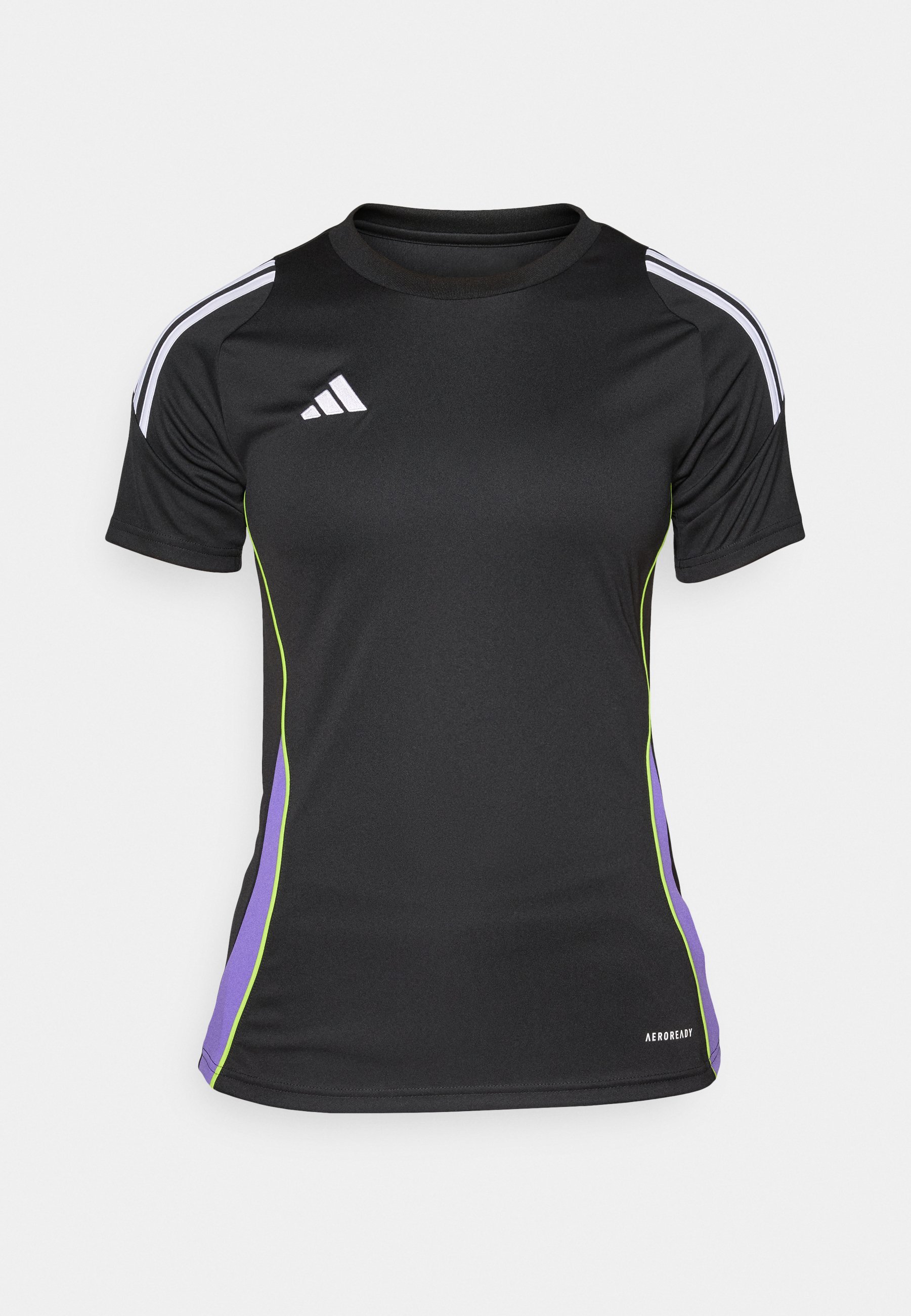 adidas Performance TIRO24 WOMEN - Sport T-shirt - zwart/paars rush
