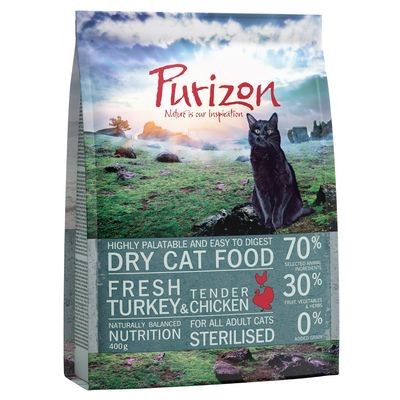 Purizon Adulti Sterilizzato Senza Cereali Tacchino e Pollo