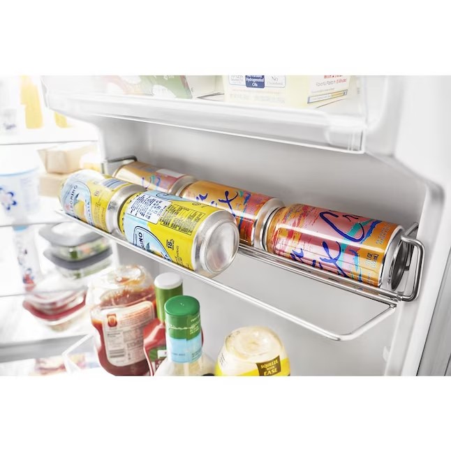 Whirlpool 21,4 kuutiojalan Side-by-Side-jääkaappi jääpalakoneella (sormenjälkiä hylkivä ruostumaton teräs)