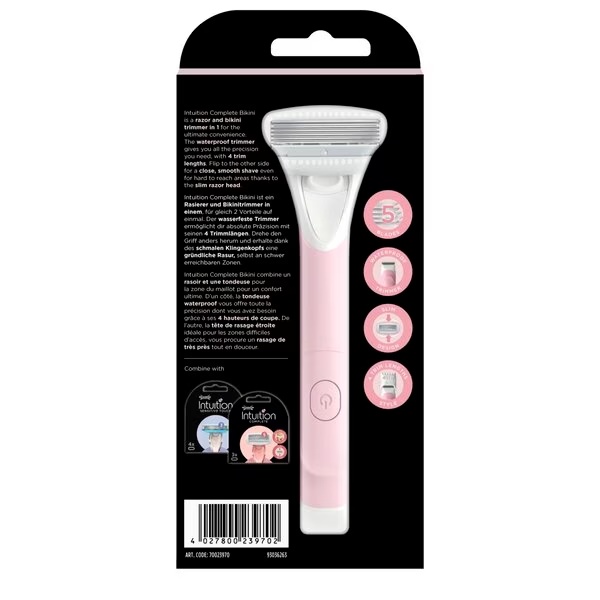 „Wilkinson Sword Intuition“ pilnas bikinio skutimosi sistema ir kirptuvas