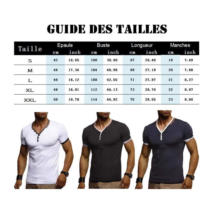 Herren-T-Shirt – LEOCLOTHO – Fitness-T-Shirt mit V-Ausschnitt, schmaler Passform und kurzen Ärmeln – Weiß – 65 % Baumwolle