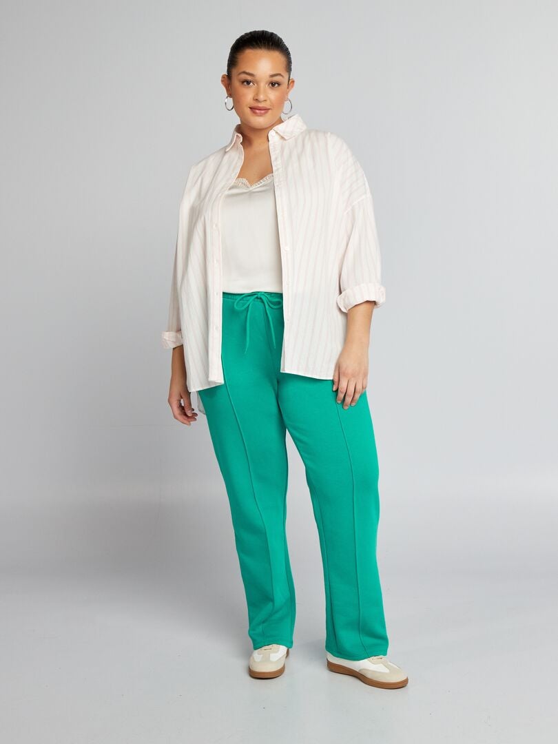 Fleece joggingbroek - GROEN