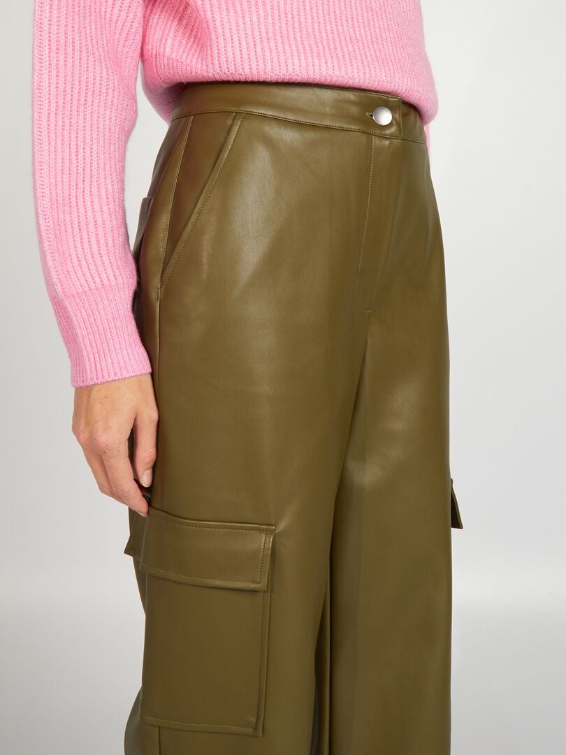 Spodnie cargo - KHAKI