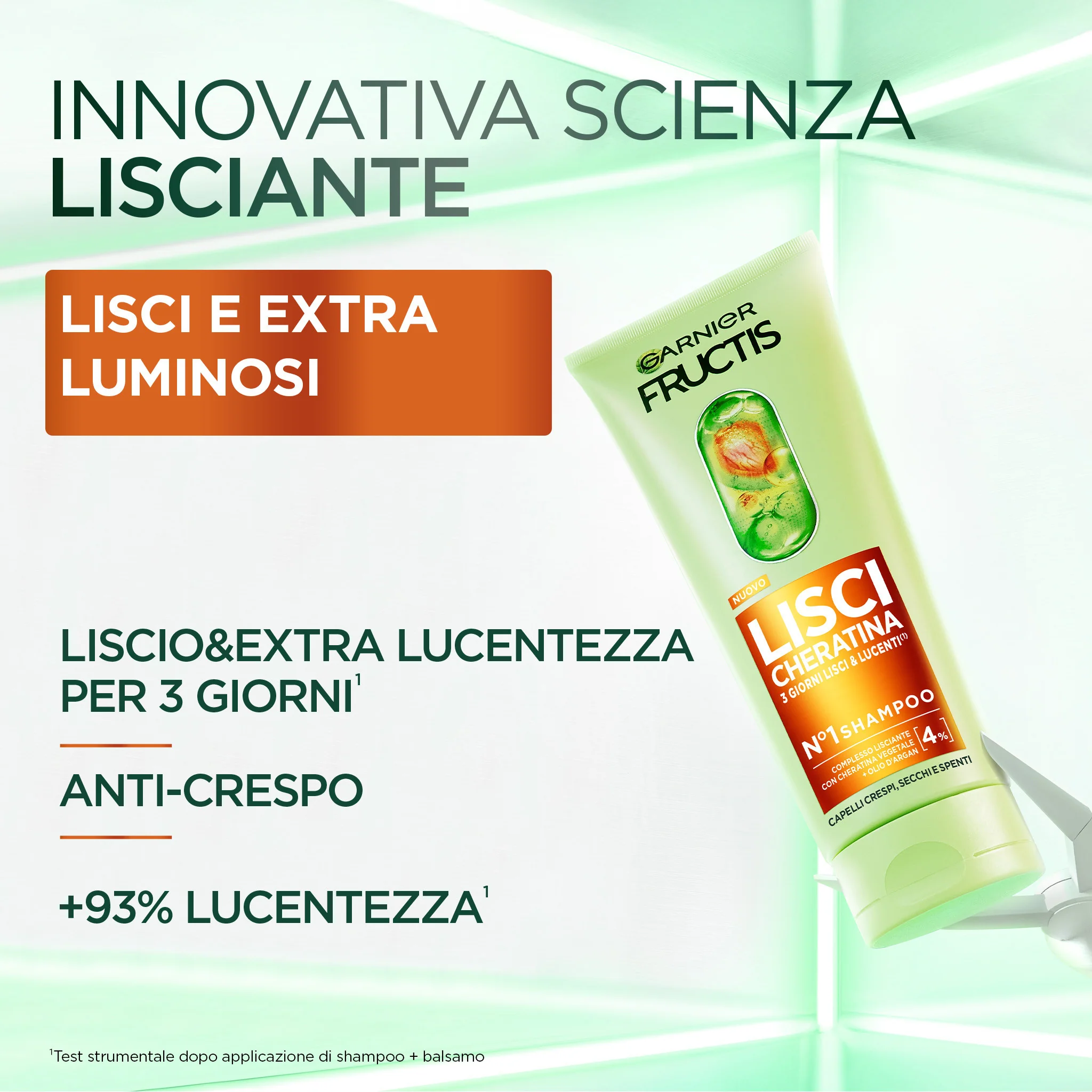 Fructis Fructis Lisci Cheratina  Shampoo - Shampoo Lisciante
