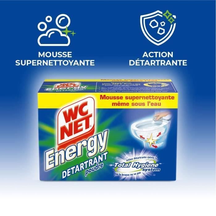 WC NET 6 sachets Energy Total Hygiene System Descaling Powder - 60 g