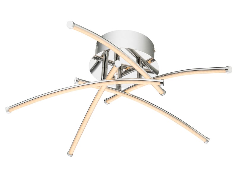 Lampa sufitowa Shanghai 5-punktowa metalowa srebrna