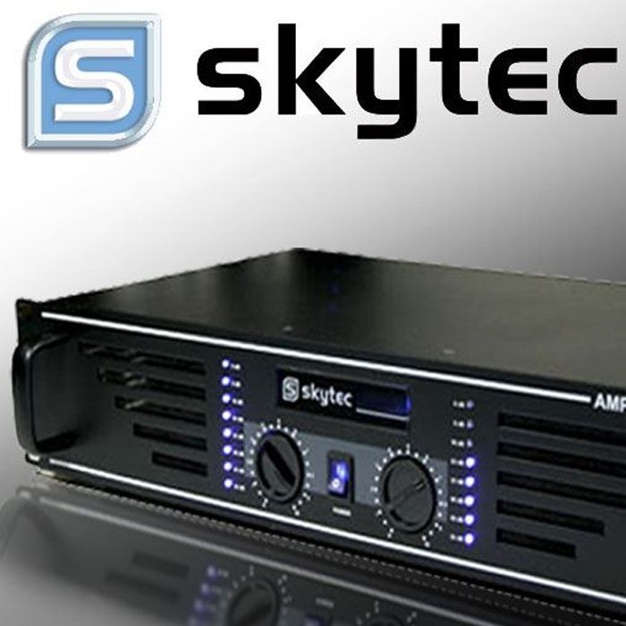 SKY-1000B Professional Amplifier - SKYTEC - 2 x 1000 W - Stable and Durable - Modern and Reliable Technology
