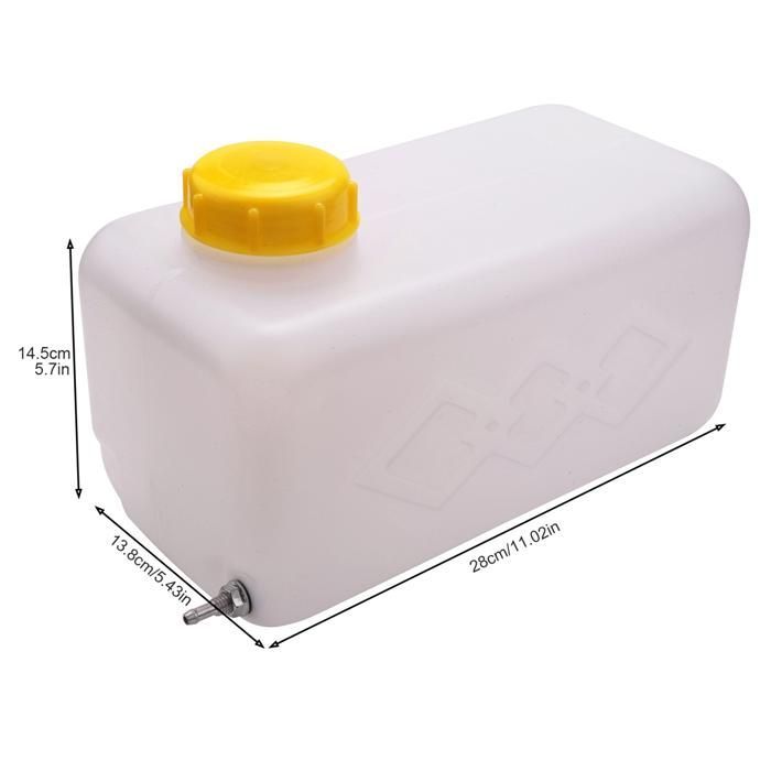 Tanque de combustible de plástico de 5,5 L para calentador de aire para camiones y caravanas.