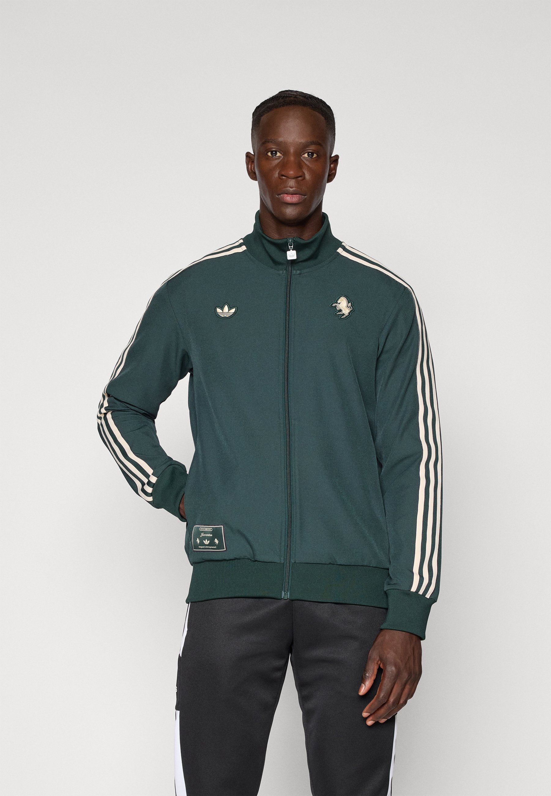adidas Originals JUVENTUS ICON TRACK TOP - Sweat-shirt zippé - vert anthracite