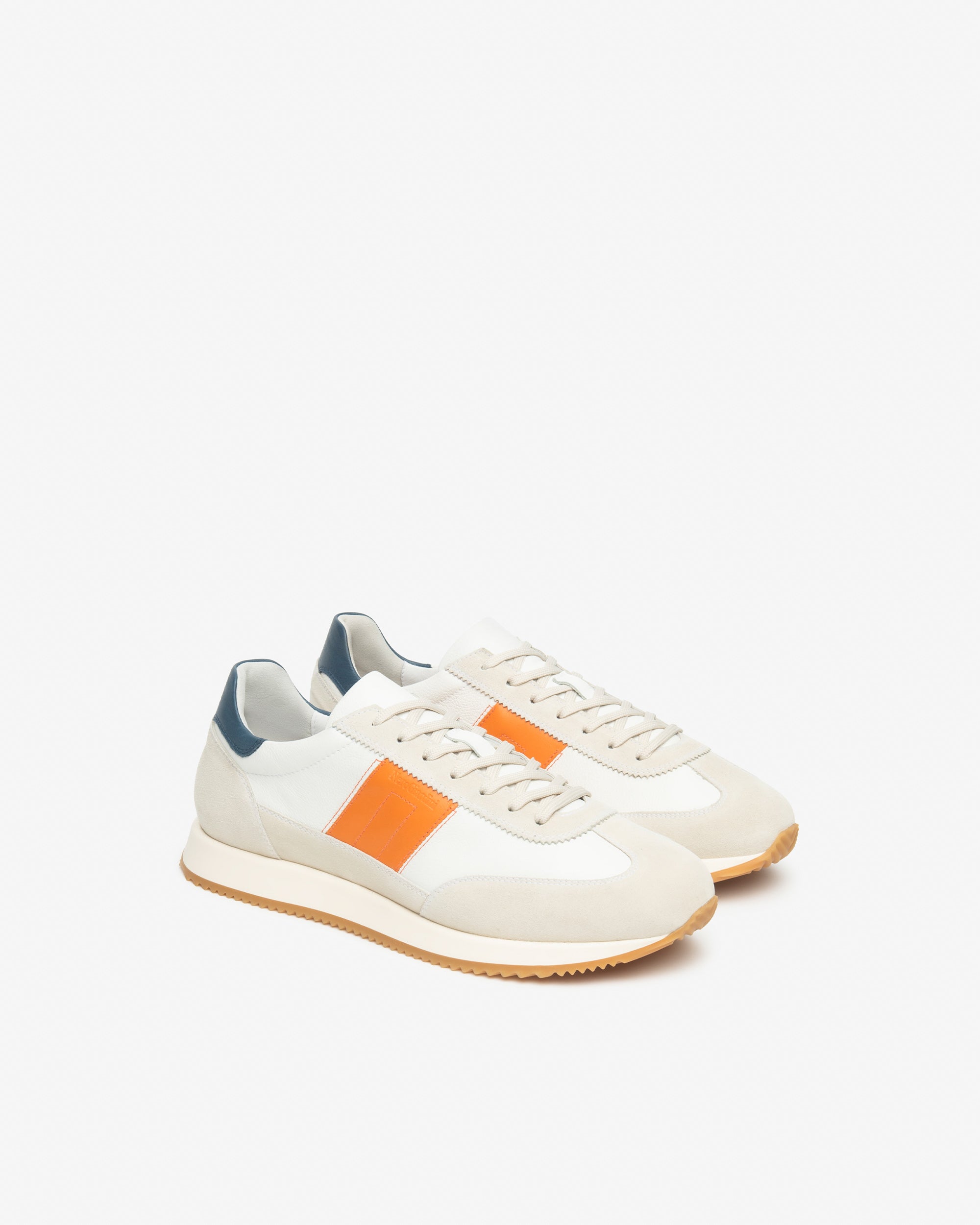 Baskets en cuir et daim pour hommes