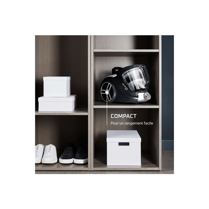Aspirateur sans sac - Rowenta - Compact Power XXL RO4B25EA - 750 W - Filtration avancée - Bac 2,5 L