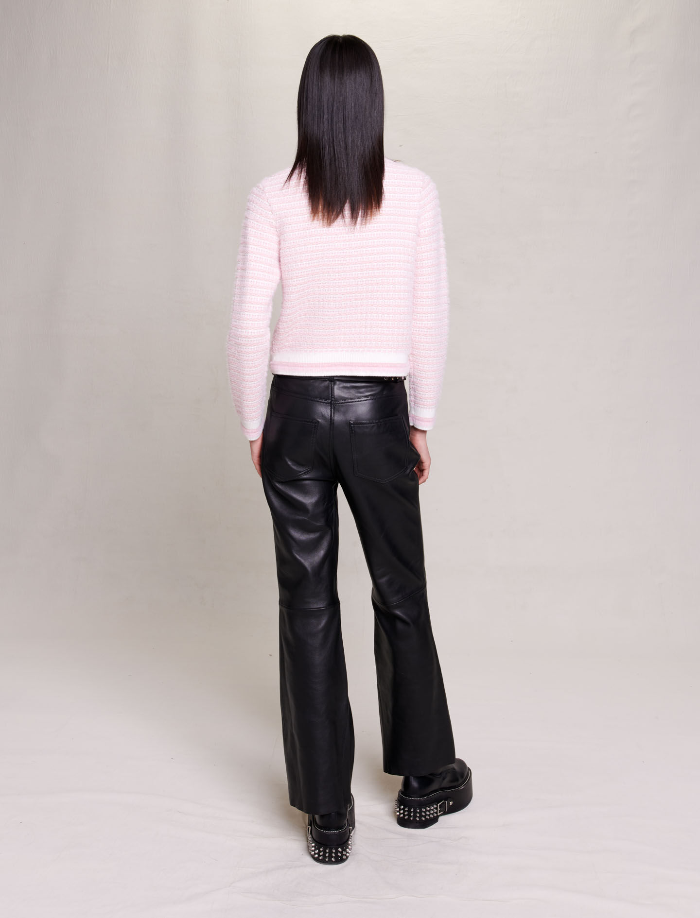 Gebreid vest - Roze