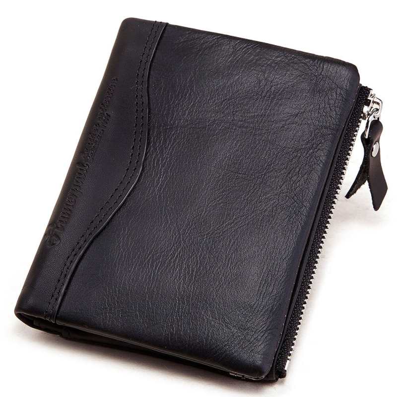 Portafoglio da uomo in pelle, portafoglio pieghevole, portafoglio sottile di lusso, pelle bovina, porta carte di credito, inserti per documenti, borse.