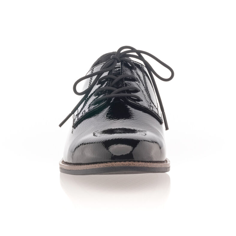 Schwarze Schnürschuhe für Damen / Derby-Schuhe