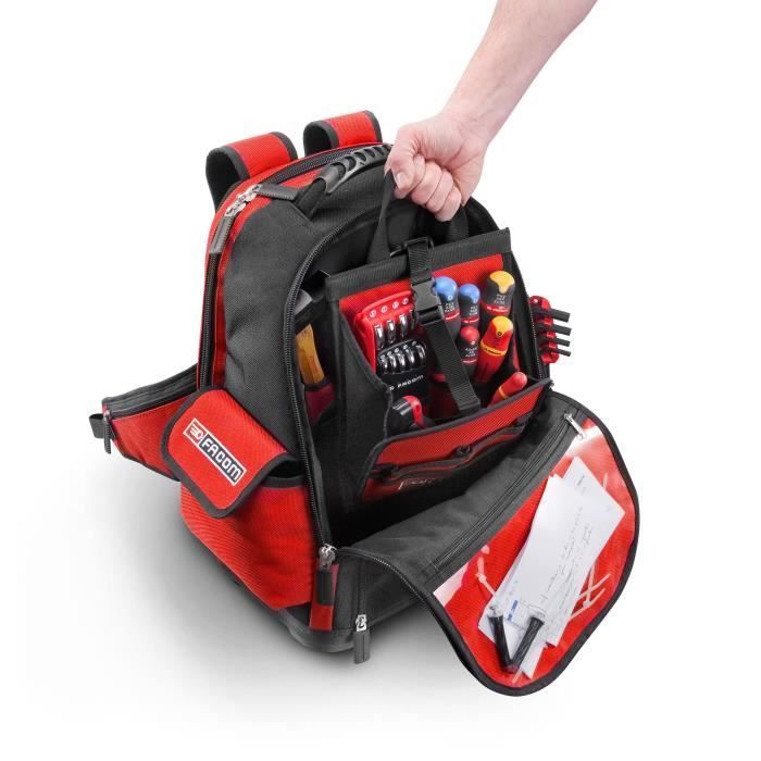 Sac à dos textile - FACOM - BS.L30PB - Confort optimal - Rangement polyvalent - Waterproof