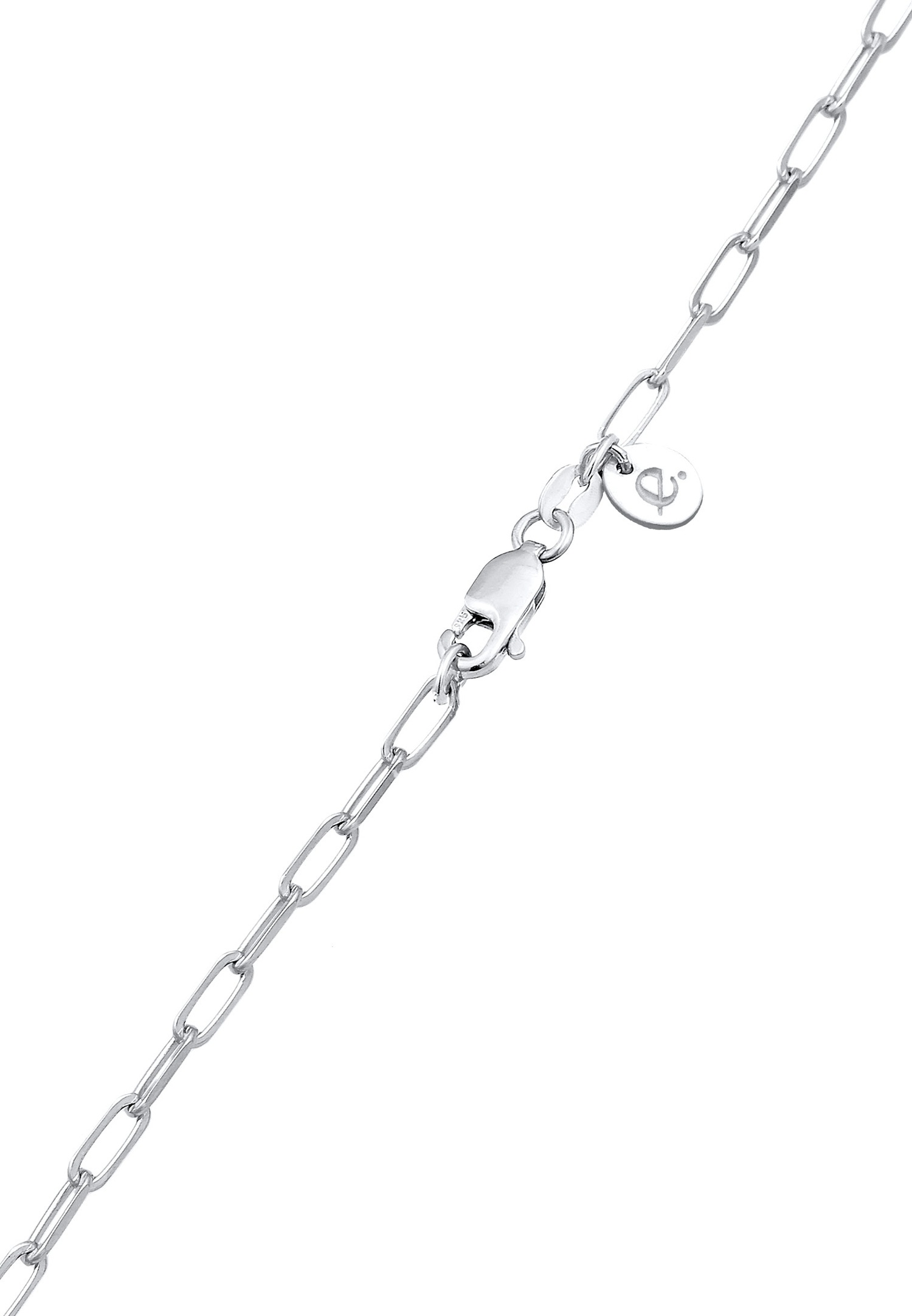 Elli PREMIUM Femmes serrure symbole maillons en argent sterling 925 rhodié