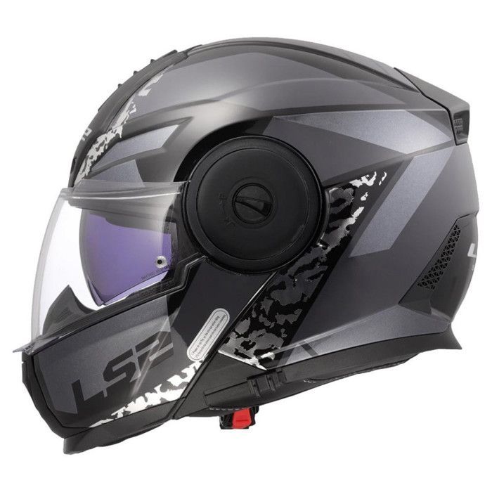 LS2 FF902 Scope II Oxyd modulaire motorhelm - zwart - L (59/60 cm)