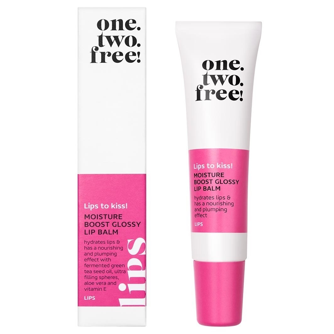 one.two.free! Balzam za usne Moisture Boost sjajni balzam za usne - 13 g