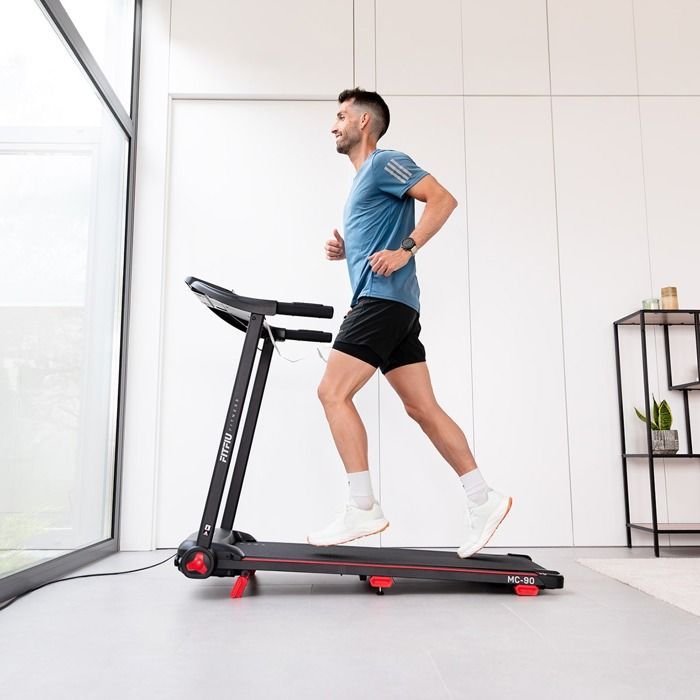 Tapis de course pliable - FITFIU Fitness MC-90 - moteur 2.0HP - max.14km/h - inclinaison 9% - surface 41x107cm - App et Bluetooth