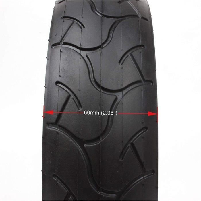 Pneu 10 x 2,50 de 25,4 cm + Câmara de ar para Hoverboard Elétrico Inteligente Autoequilibrado de 25,4 cm Ajustável 36V 48V 400W 500