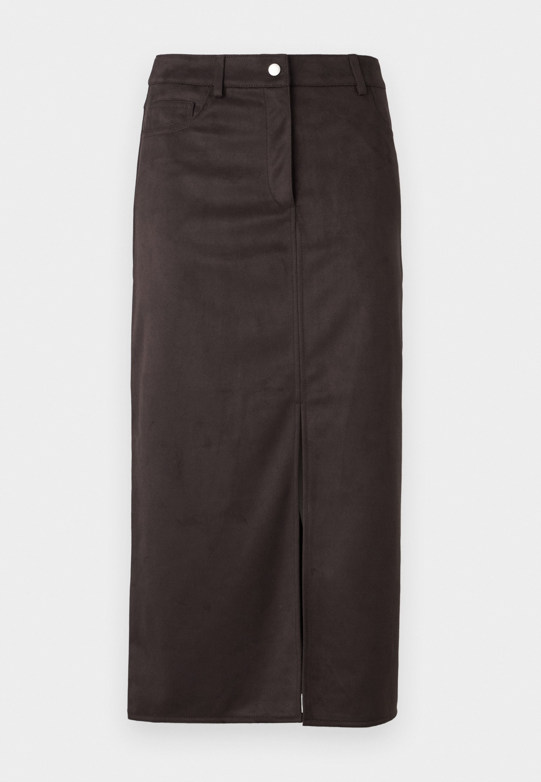 ONLY ONLNALA LIFE SLIT SKIRT - Maxiskjørt - dark brown