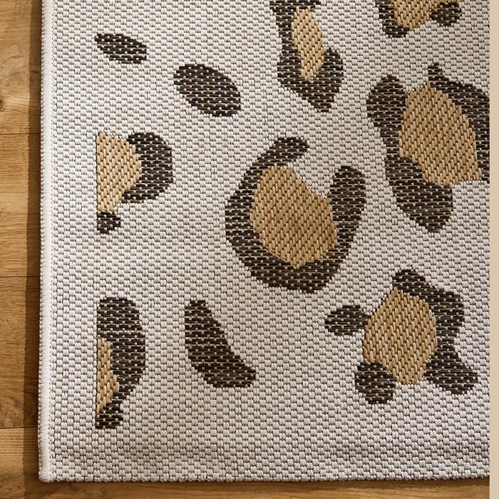 Alfombra de exterior - NAZAR RUGS - SAVANNA - Leopardo - Crema - 120x160 cm