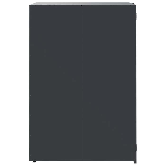 Cache Poubelle/ Rangement à roulettes pour poubelles - VIDAXL - pour bac unique anthracite CC7770197