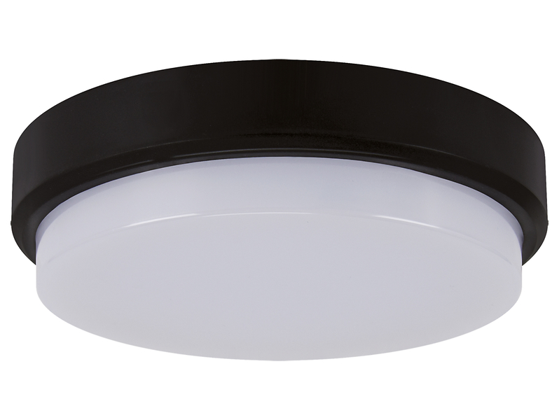Lampa sufitowa zewnętrzna Aron LED z tworzywa sztucznego czarna