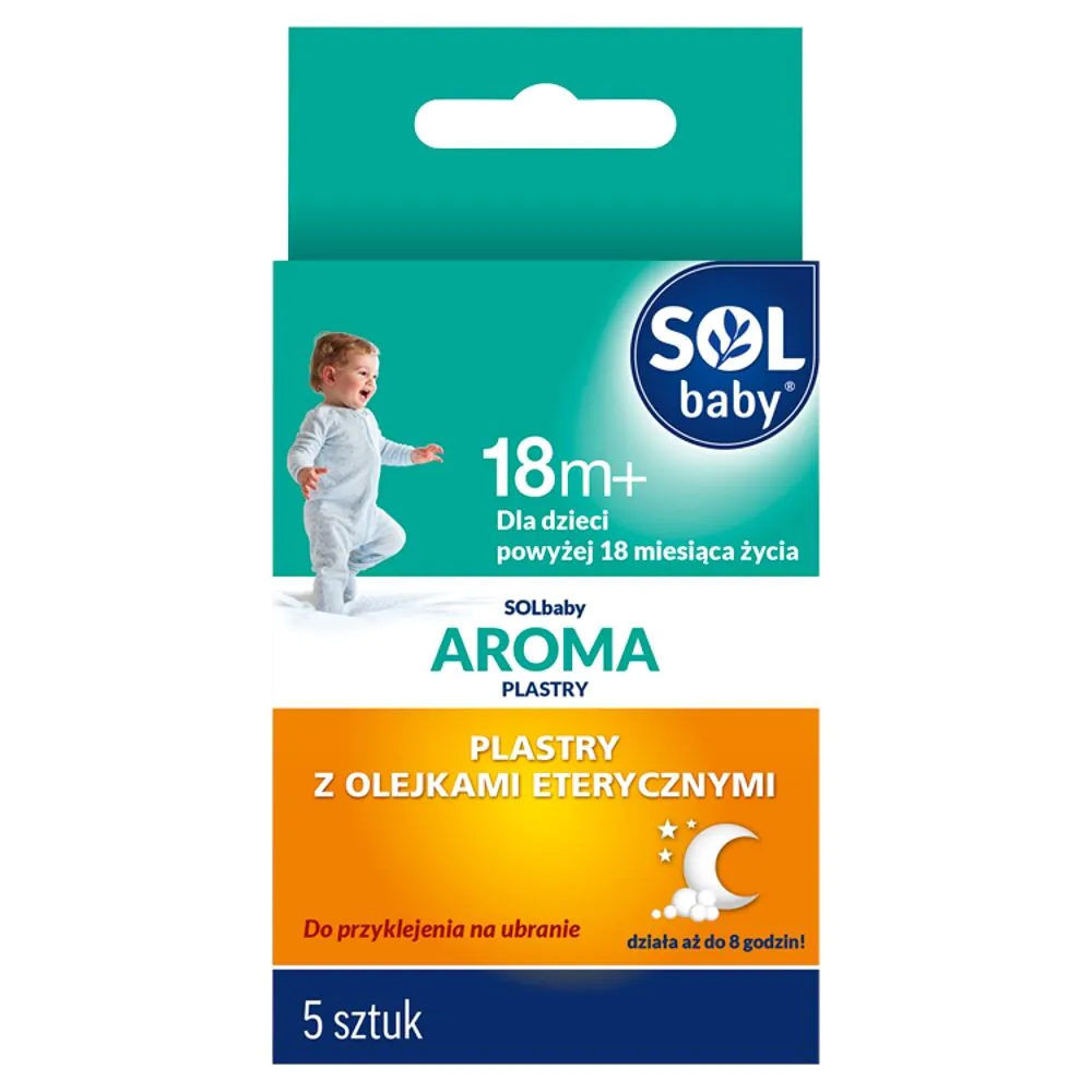 SOLbaby Aroma, Plastry z olejkami eterycznymi, dla dzieci powyżej 18. miesiąca życia