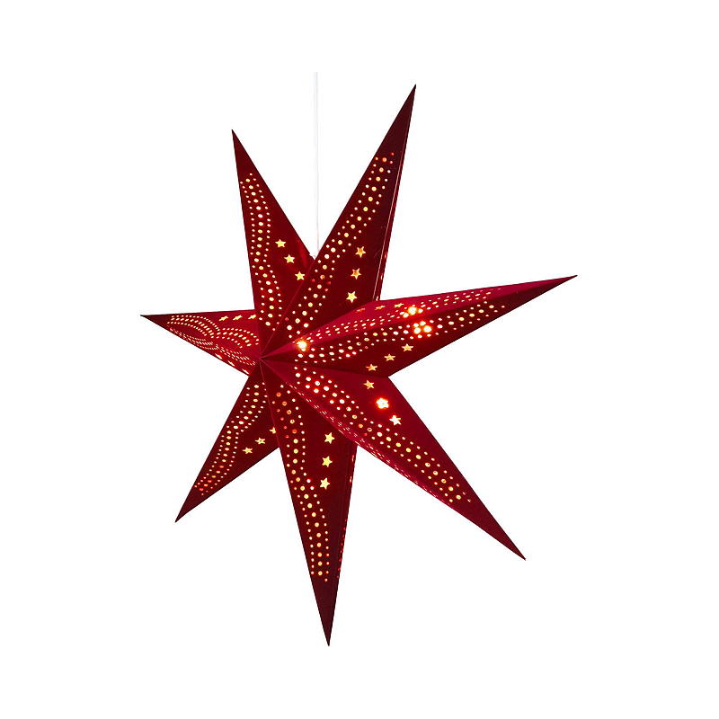 Stella di Natale Light IT 75 cm in velluto