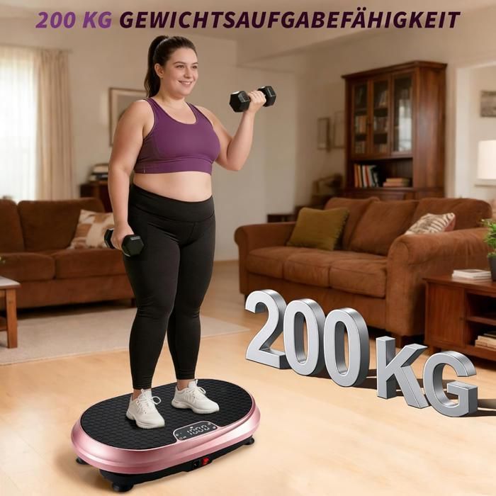Plateforme vibrante - NETTLIFE - Version Pro - 199 niveaux (9 programmes) - Haut-parleur intégré - Charge 150 kg