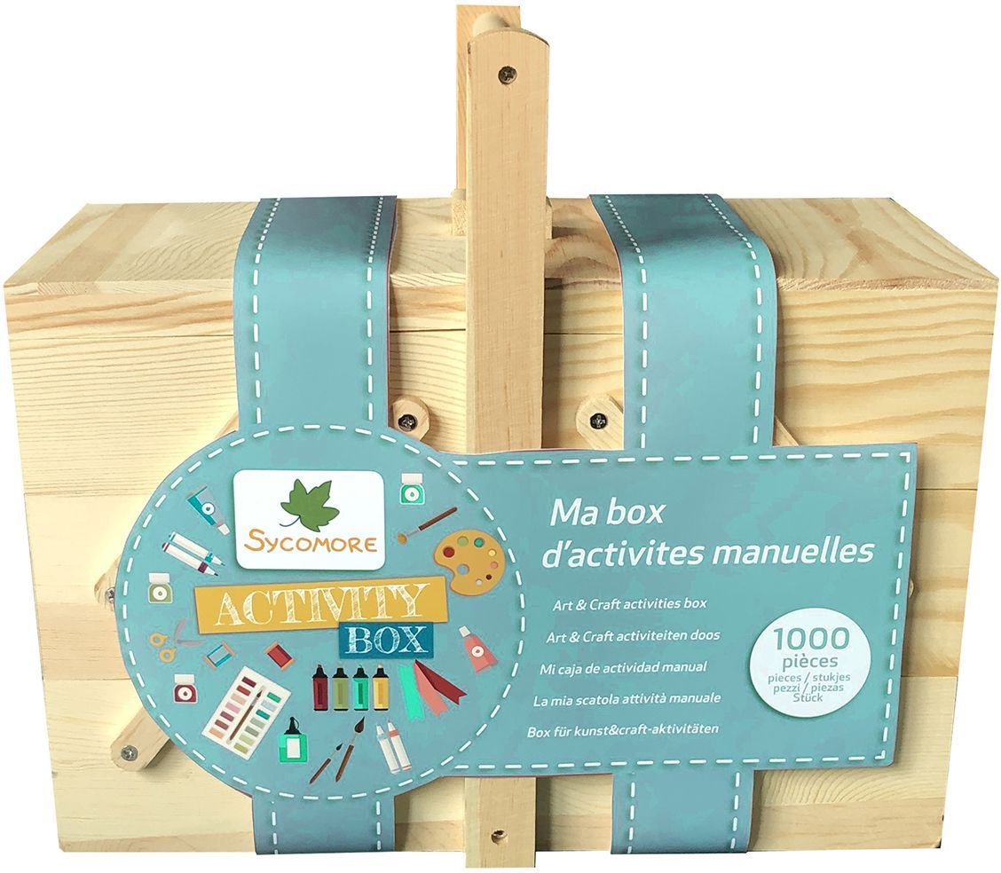 Caja de actividades - SYCOMORE - Mi caja de actividades de arte y manualidades - 1000 piezas - Para mayores de 3 años