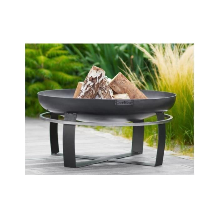 Braciere da giardino VIKING in acciaio nero, 60, 70 e 80 cm - Solo braciere Ø 60 cm Solo braciere