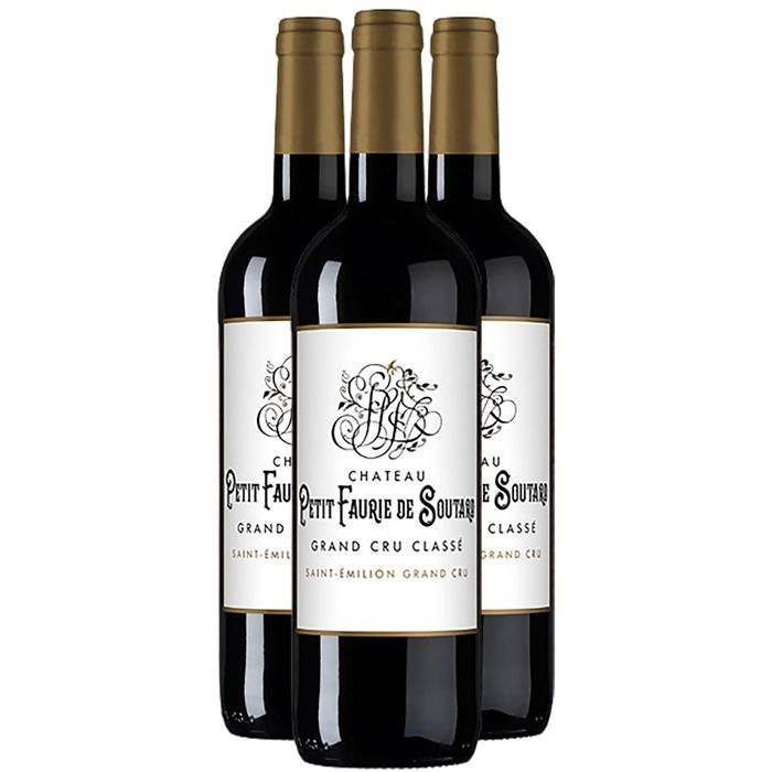 Château Petit Faurie de Soutard Saint-Emilion Grand Cru 2016 - Vino rosso bordolese (3x75cl)