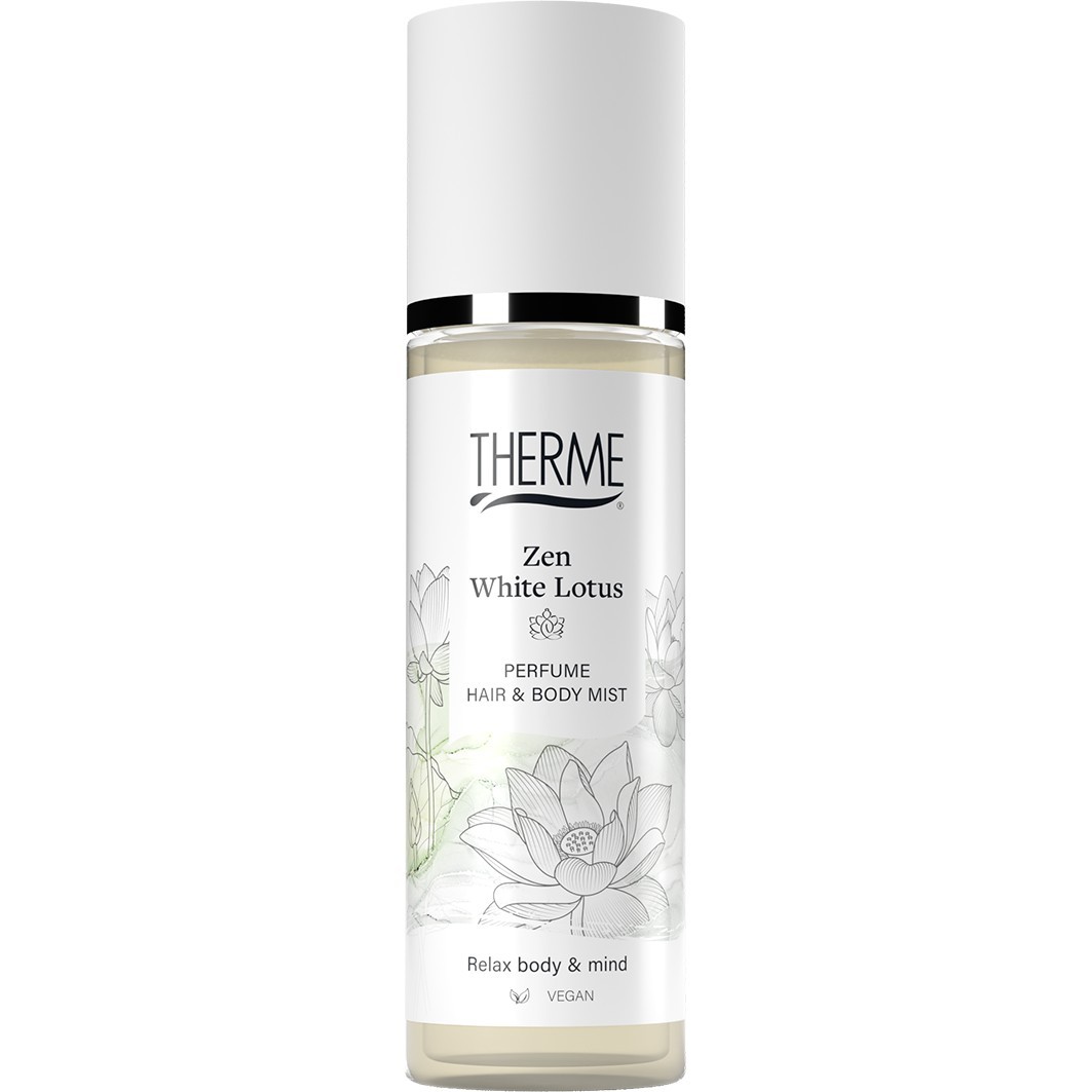 THERME Zen sprej za tijelo s bijelim lotosom - sprej za kosu i tijelo - 200 ml