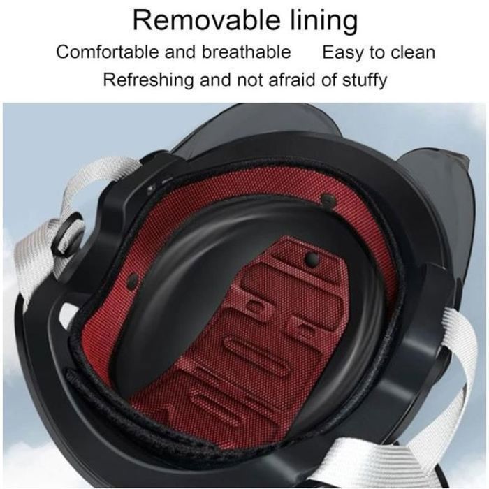 Casque Trottinette Electrique - Marque - Modèle - Noir - ABS éponge - Trottinette - Adulte - Homme