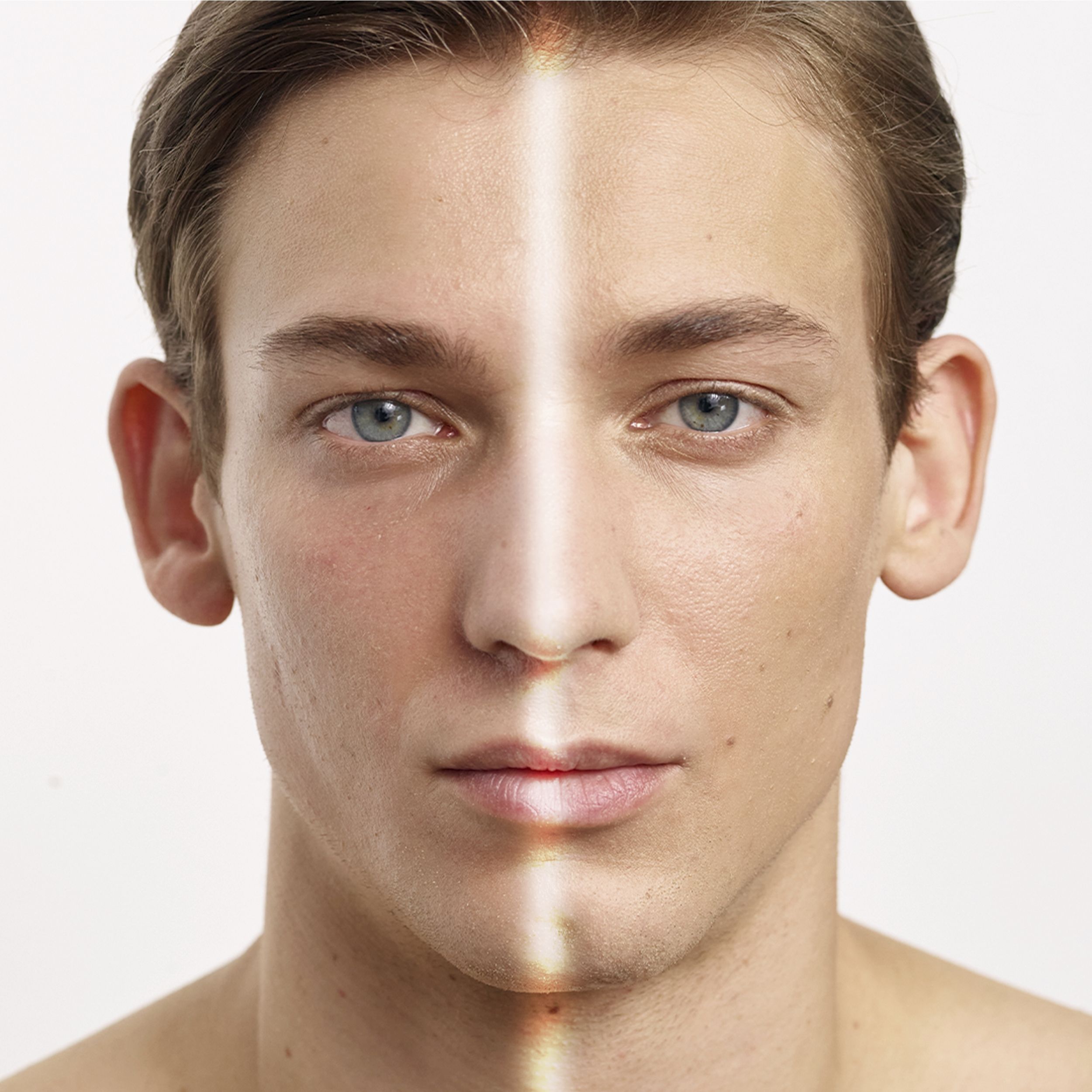 Saulės jautrus apsaugos nuo saulės tonuotas matinis skystis SPF 50 Cosmetica de lujo