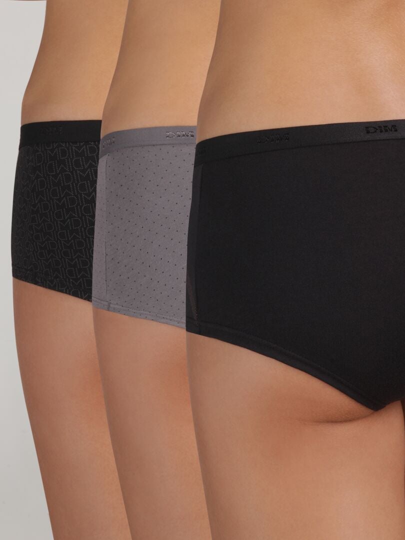 Set van 3 boxershorts 'Les Pockets' van 'DIM' - zwart