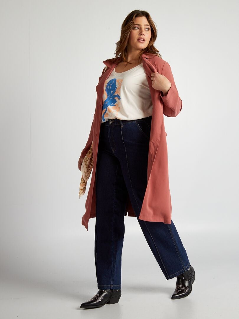Bedrukt katoenen T-shirt - ROZE