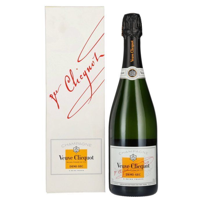 Veuve Clicquot Champagne Demi-Sec 12% Vol. 0.75l in a gift box